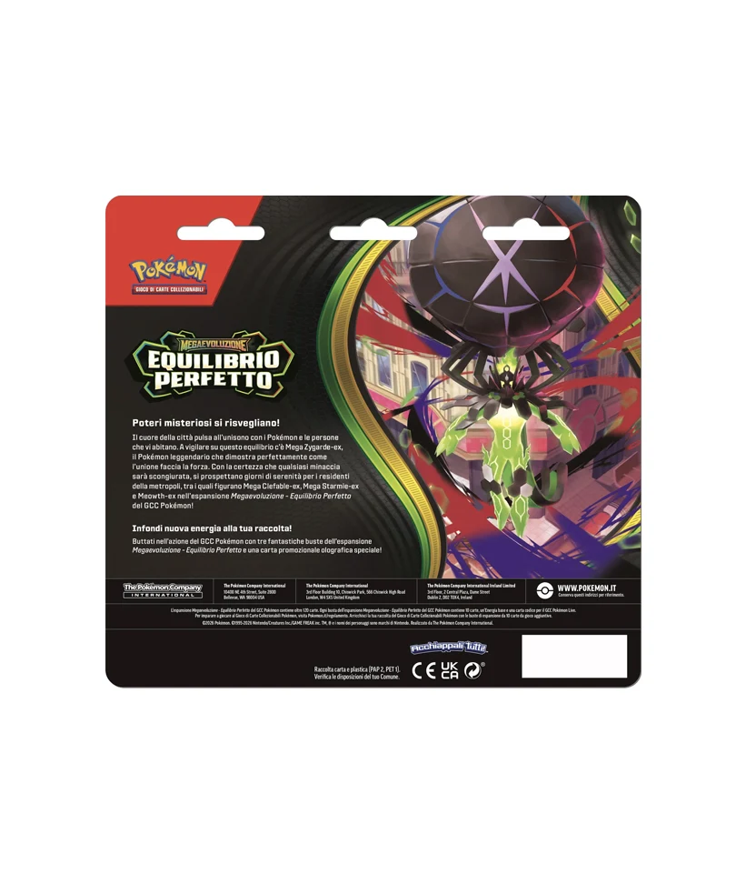 Pokemon Megaevoluzioni: Equilibrio Perfetto - Blister 3 Buste + 1 Card - immagine 2