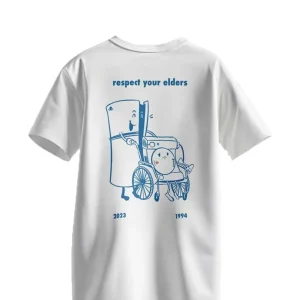 T-Shirt Uomo Respect your Elders (Sony) Bianca T-Shirt Uomo Respect your Elders (Sony) Bianca