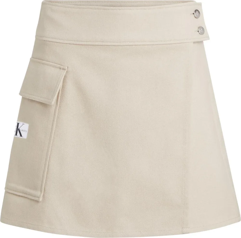 Calvin Klein Gonna Donna Flannel Wrap Skirt