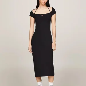 Tommy Hilfiger Abito Donna Midi Badge