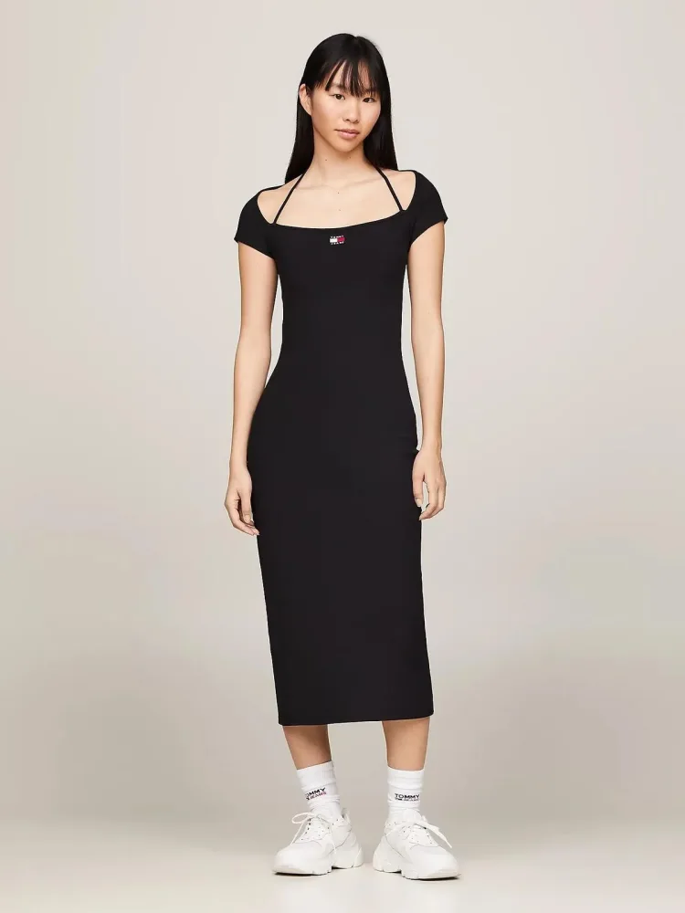 Tommy Hilfiger Abito Donna Midi Badge