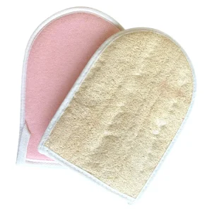 GUANTO DI LOOFA NATURALE per massaggio rigenerante ed esfoliante