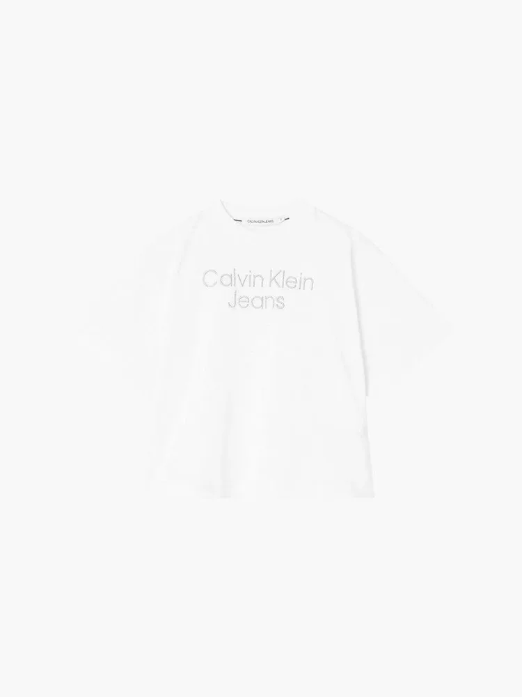 Calvin Klein T Shirt Donna Embroidery Loose