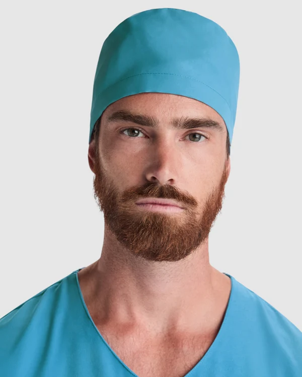 Berretto Sanitario Unisex MACIL – Taglia Unica con Lacci Regolabili in Tessuto Coordinato