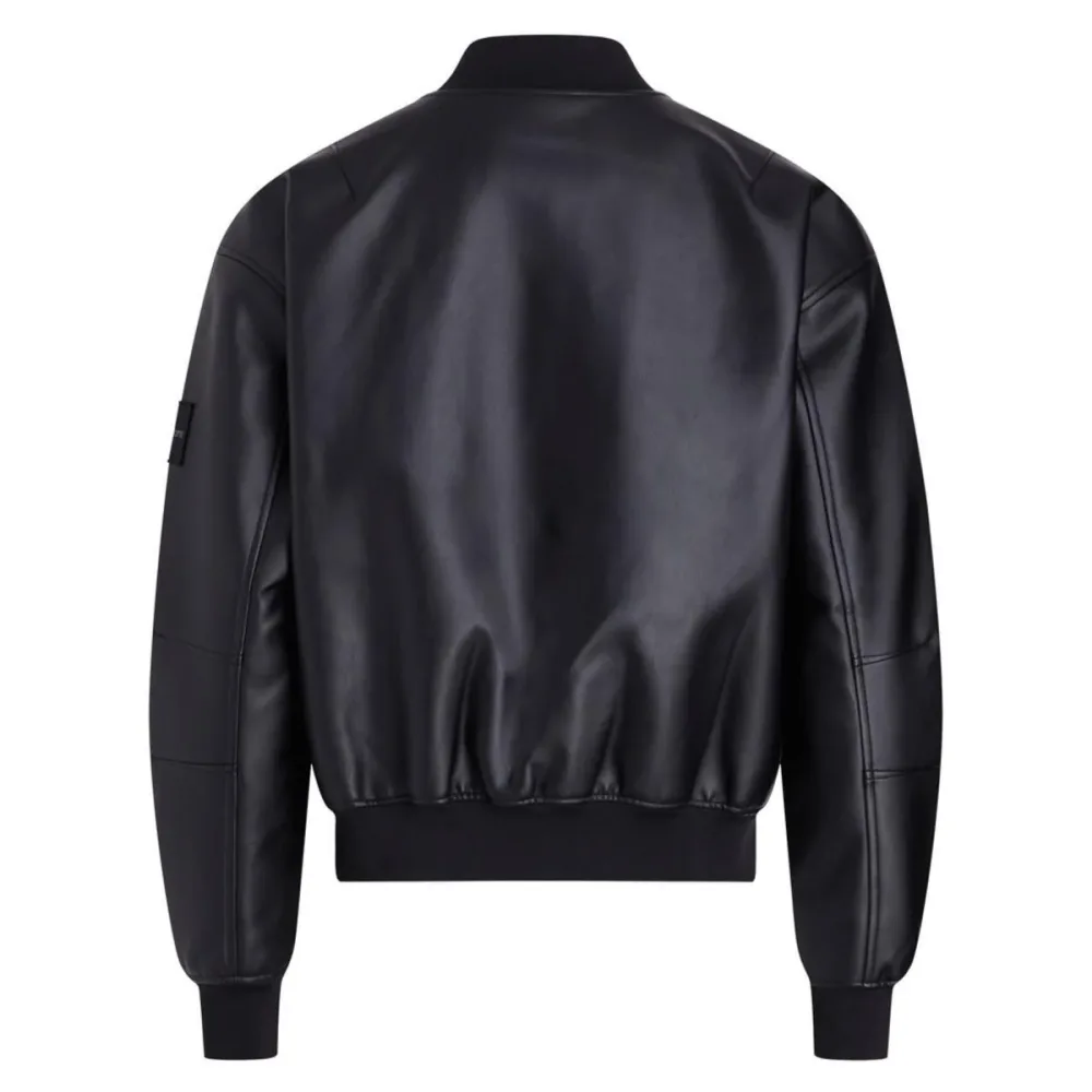 Calvin Klein Giacca Uomo Faux Leather Bomber - immagine 3