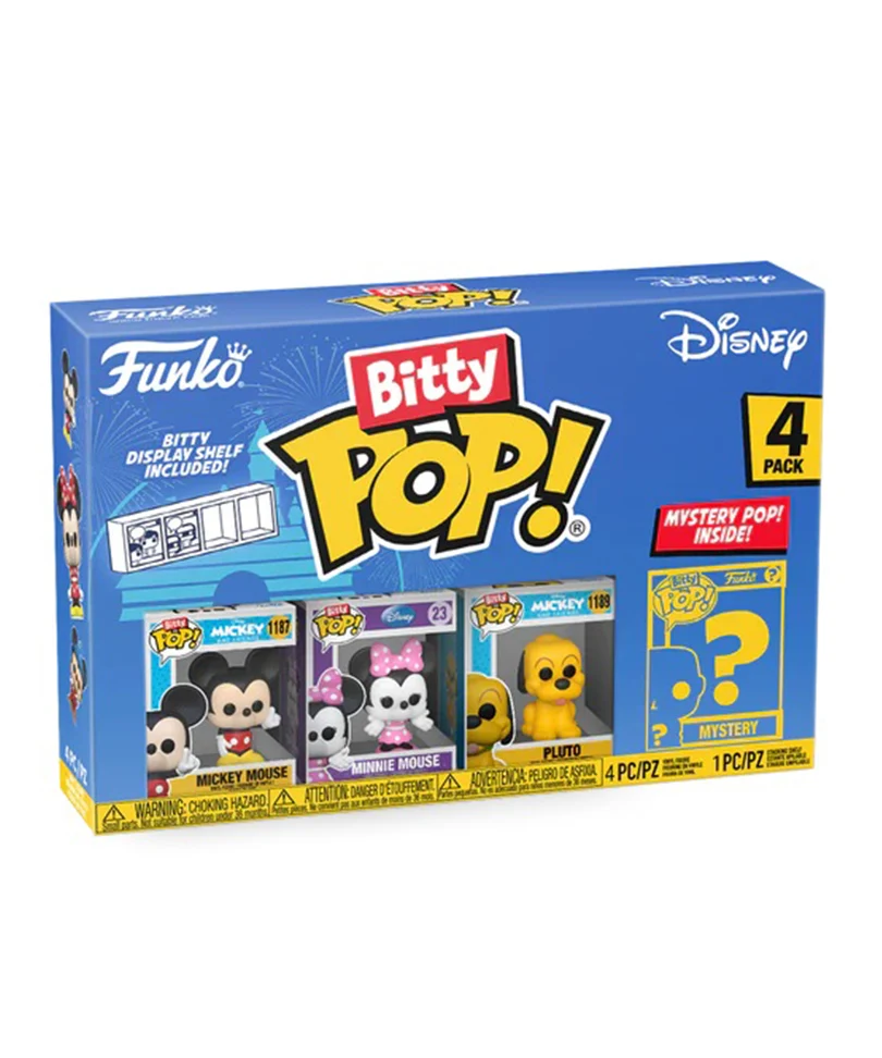 Mickey Mouse / Minnie Mouse / Pluto / Mystery Bitty (4-Pack)