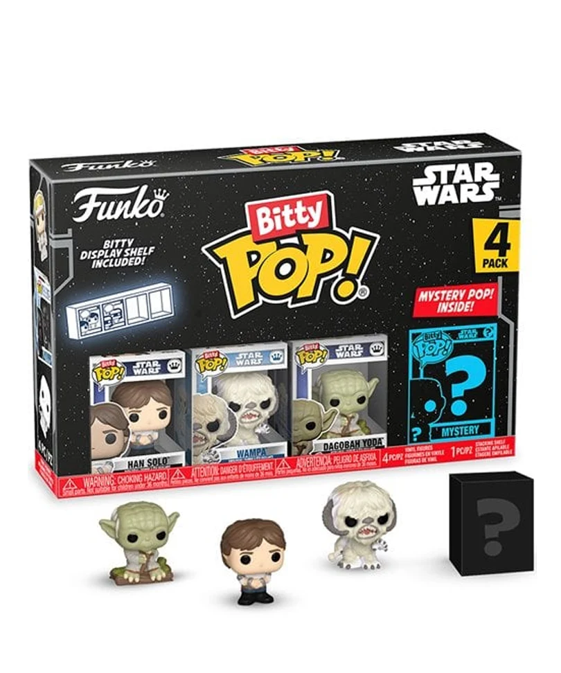 Han Solo / Wampa / Dagobah Yoda / Mystery (4-Pack)