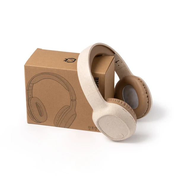 Cuffie Wireless Pieghevoli in Fibra di Grano ed Ecopelle - immagine 2