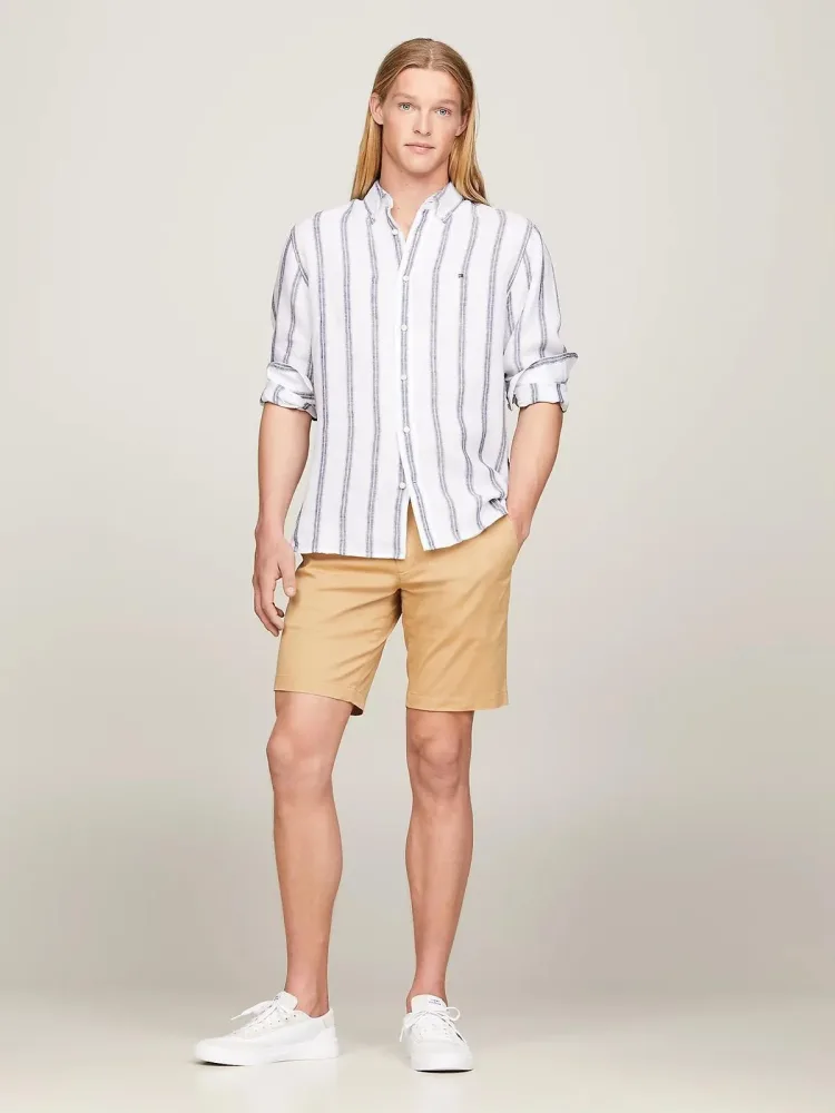 Tommy Hilfiger Camicia Uomo Linen Triple Stripe - immagine 2