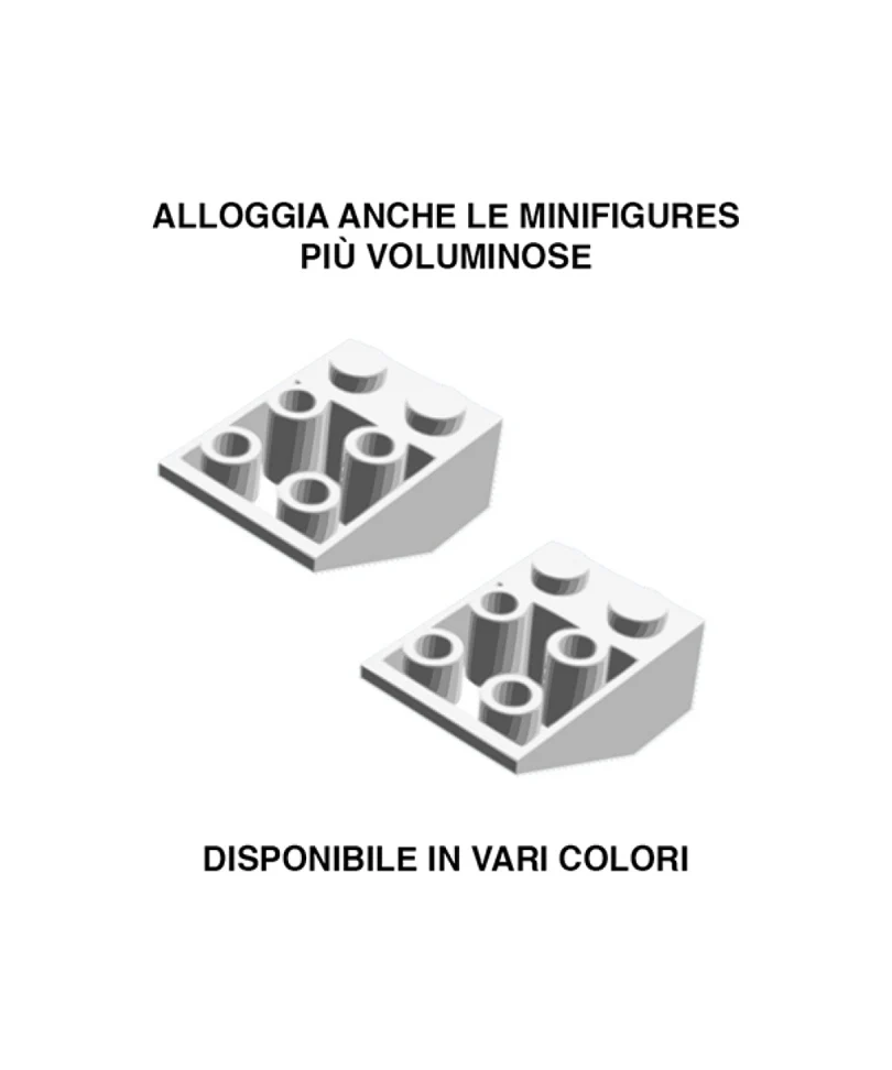Display Organizer Small 25X25 per LEGO Minifigures Telaio Betulla - immagine 2