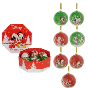 Mickey & Minnie – Set of 7 Xmas Baubles Mickey & Minnie – Set of 7 Xmas Baubles