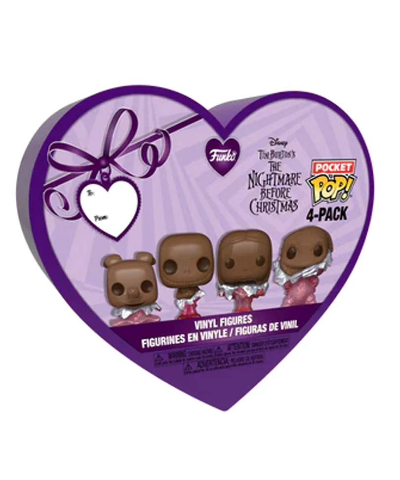 Zero (Val Choc) / Jack Skellington (Val Choc) / Sally (Val Choc) / Oogie Boogie (Val Choc) 4-Pack Nightmare Before Christmas Valentine Mystery Minis - immagine 2