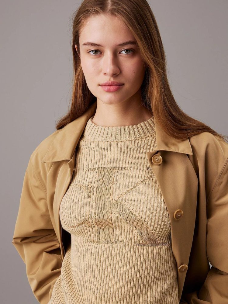 Calvin Klein Maglia Donna Logo Intarsia - immagine 3