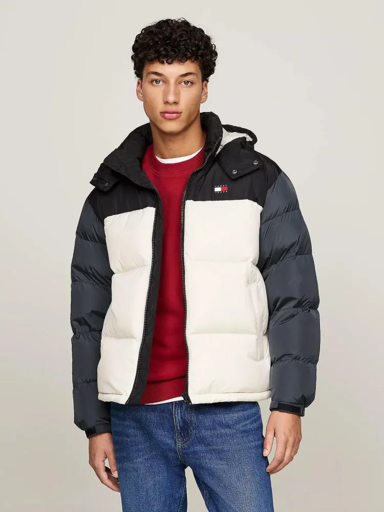 Tommy Hilfiger Giacca Uomo Alaska Colorblok Puffer