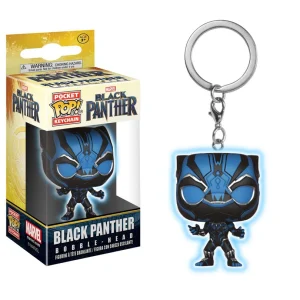 Black Panther (Black Panther Movie) (Glow in the Dark) Keychain Black Panther (Black Panther Movie) (Glow in the Dark) Keychain