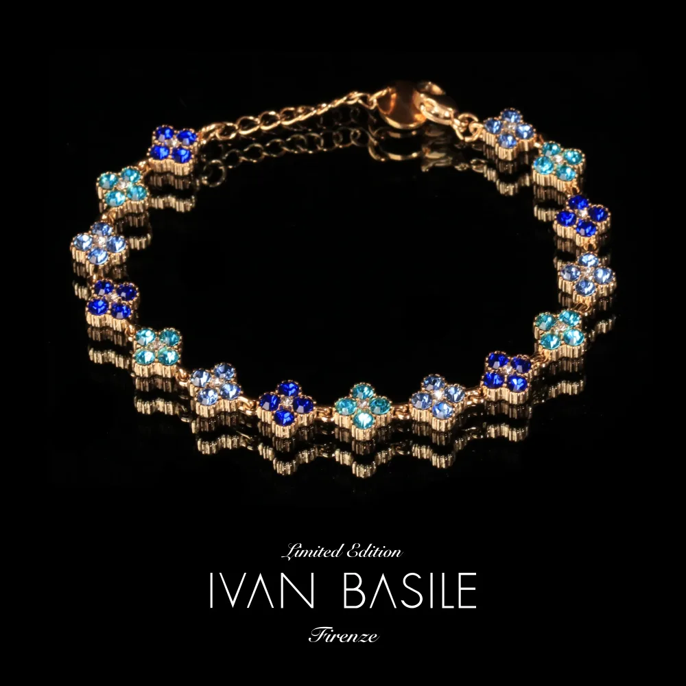 BRACCIALE TENNIS BOUQUET ORO - immagine 3