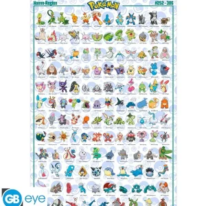 Poster Maxi Pokemon Hoenn Region #252 – #386 ENG Poster Maxi Pokemon Hoenn Region #252 – #386 ENG
