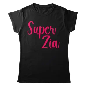 TeesBlitz T-Shirt divertente – Super zia – tee21-042 TeesBlitz T-Shirt divertente – Super zia – tee21-042