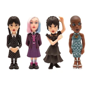 Wednesday Addams / Enid Sinclair / Wednesday Addams in Ball Dress / Bianca Barclay – Pack da 4 Figures Wednesday Addams / Enid Sinclair / Wednesday Addams in Ball Dress / Bianca Barclay – Pack da 4 Figures