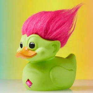 Trolls Green Troll with Pink Hair Tubbz Cosplaying Duck Collectable Trolls Green Troll with Pink Hair Tubbz Cosplaying Duck Collectable