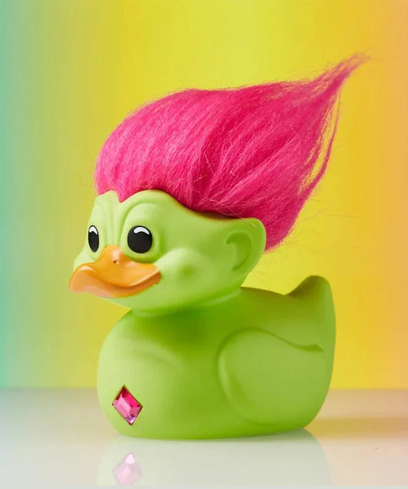Trolls Green Troll with Pink Hair Tubbz Cosplaying Duck Collectable