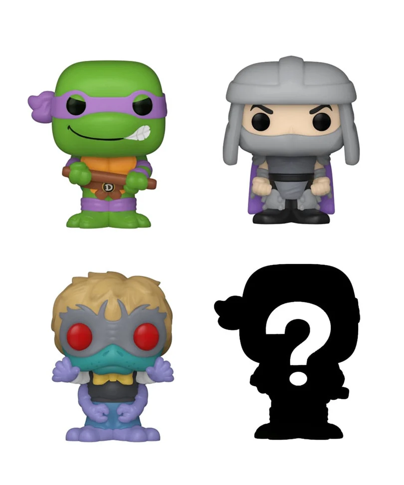 Donatello / Shredder / Baxter Stockman / Mystery Bitty (4-Pack) - immagine 2