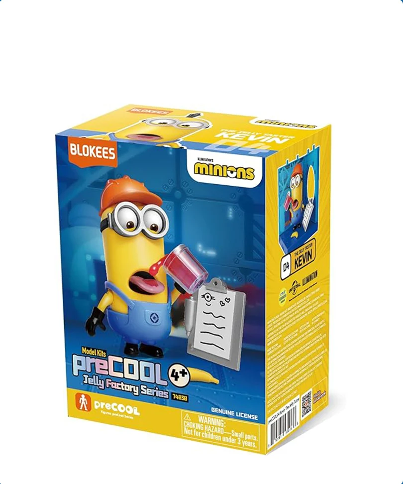 Minions Blokees Plastic Model Kit PreCool Jelly Factory Series 1 Kevin