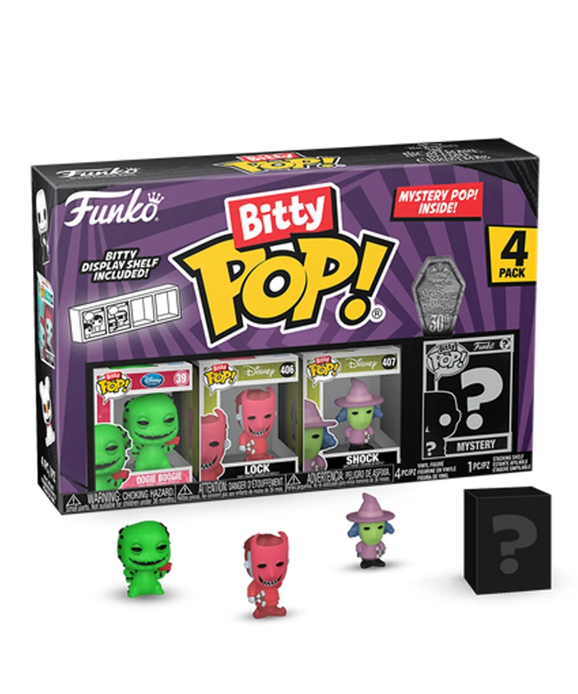 Oogie Boogie / Lock / Shock / Mystery Bitty (4-Pack)