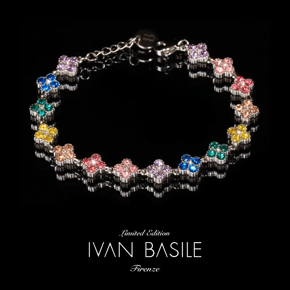 BRACCIALE TENNIS BOUQUET ARGENTO - immagine 2
