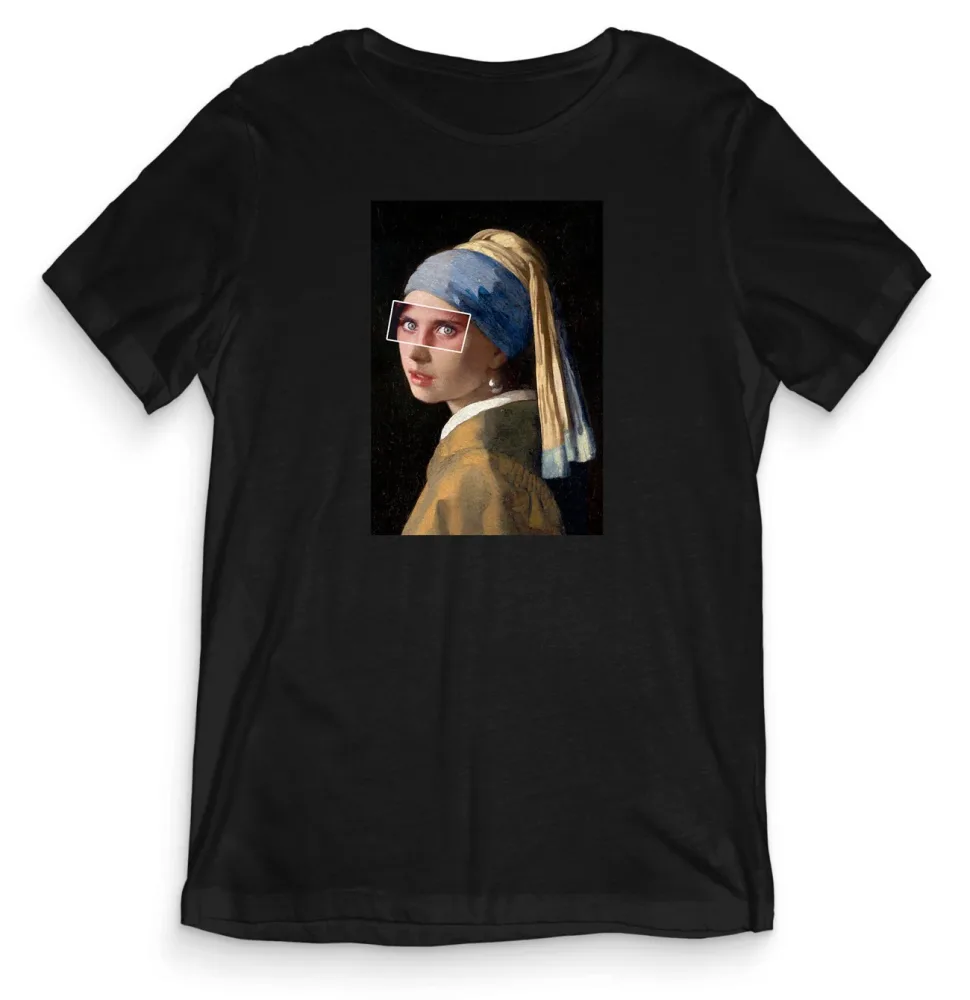 TeesBlitz Collection T-Shirt maglia The Girl with the Green Eyes Alternative Art ART003