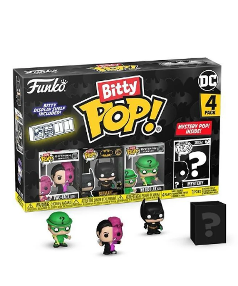Two-Face Batman Forever / Batman (Forever) / The Riddler Batman Forever / Mystery Bitty (4-Pack)