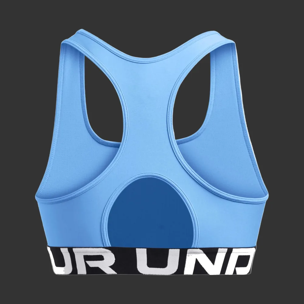 UA HeatGear® Armour Mid Branded - Horizon Blue / White - immagine 2