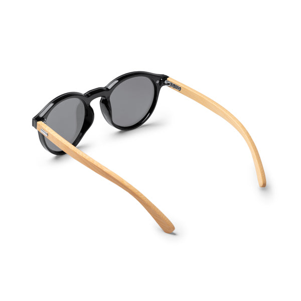 Occhiali da Sole con Lenti a Specchio e Aste in Bambù – UV400 Occhiali da Sole con Lenti a Specchio e Aste in Bambù – UV400