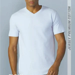 T-Shirt personalizzabile con scollo a V T-Shirt personalizzabile con scollo a V