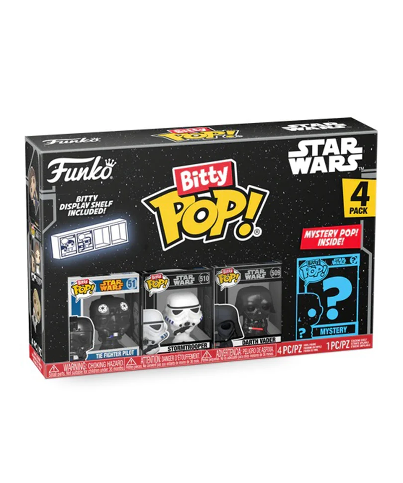 Darth Vader / The Fighter Pilot / Stormtrooper / Mystery Bitty (4-Pack)