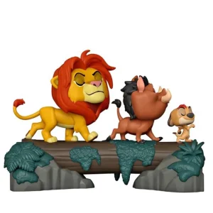 Simba, Pumbaa, and Timon on Tree Log