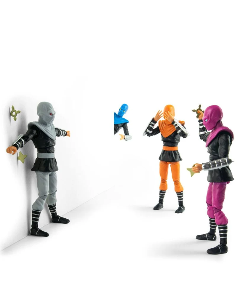 Teenage Mutant Ninja Turtles - BST AXN Action Figure 4-Pack Foot Soldiers 13 cm - immagine 2
