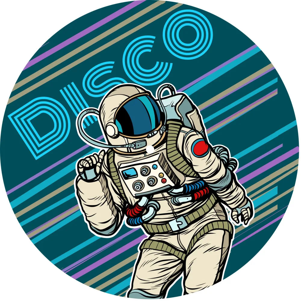 Slipmats 33 TB076 – Panno feltro giradischi Space – Disco