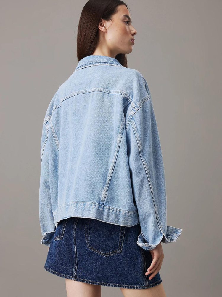 Calvin Klein Giacca Donna Boxy Denim Jacket - immagine 2
