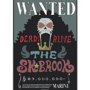 One Piece – Poster: “WANTED BROOK” (52X38) One Piece – Poster: “WANTED BROOK” (52X38)