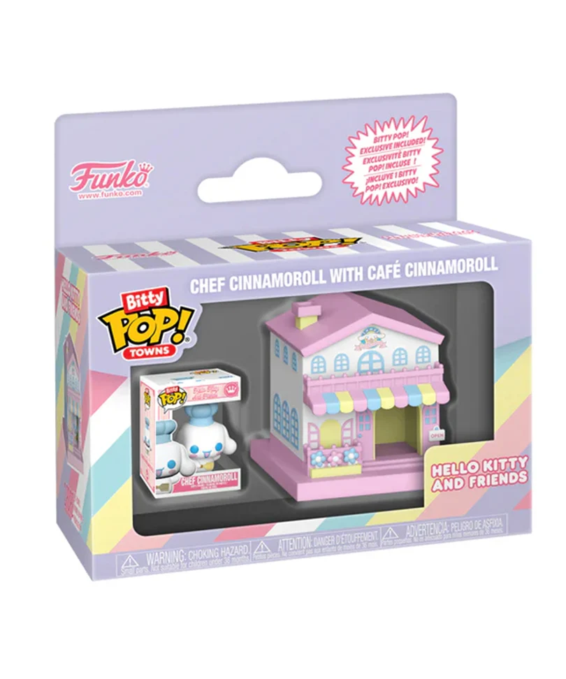 Chef Cinnamoroll with Café Cinnamoroll Bitty POP! Towns