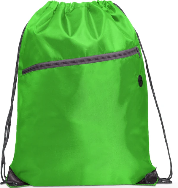 Zaino Ninfa in Corda RPET 210D – Tasca Esterna Imbottita con Zip – Personalizzabile con Logo - immagine 3