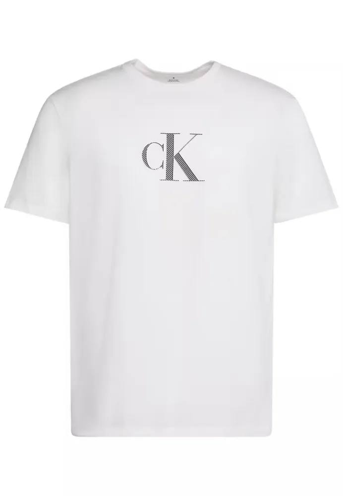 Calvin Klein T Shirt Uomo 30S Distress Calvin Klein T Shirt Uomo 30S Distress