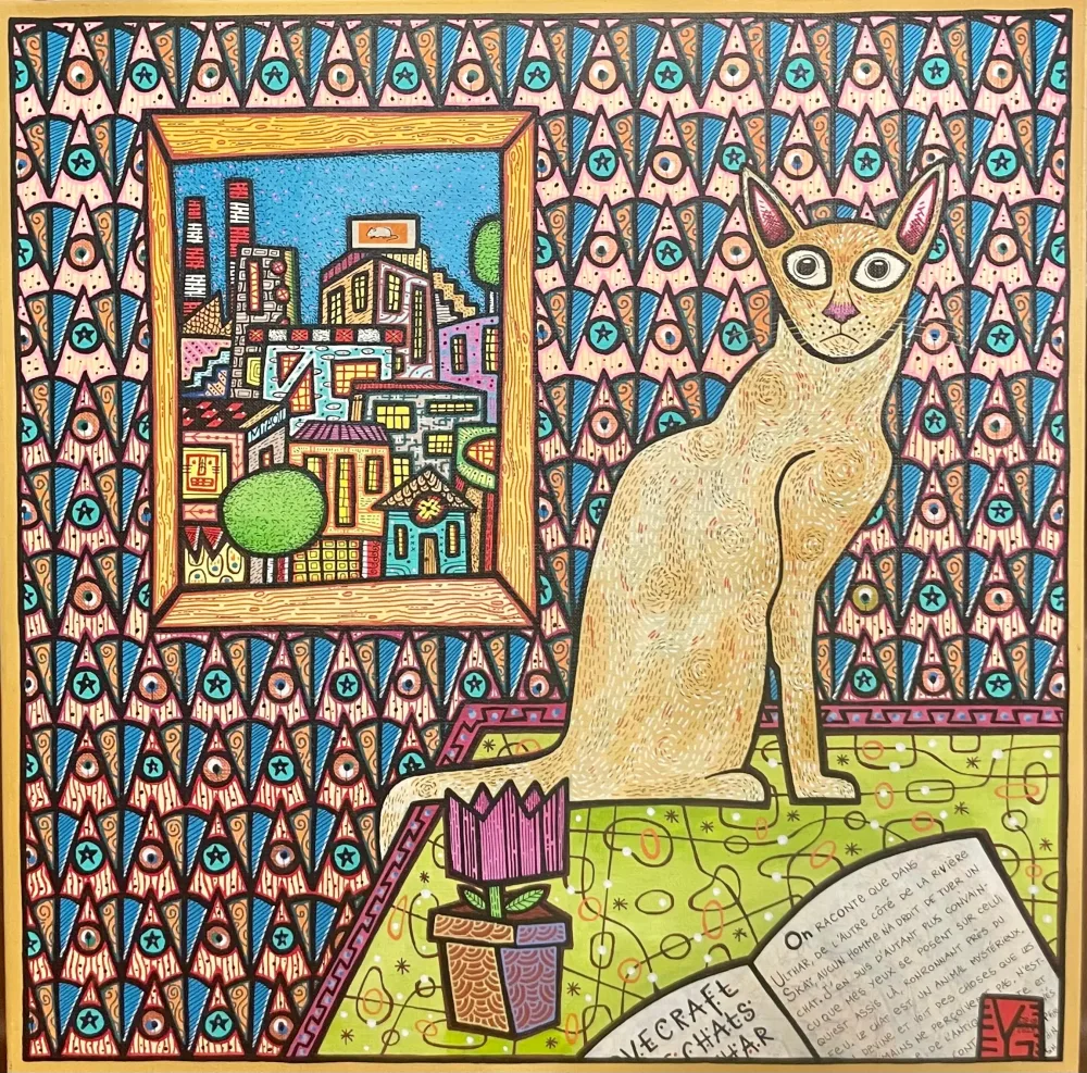 LE PAPIER PAINT AU CHAT
