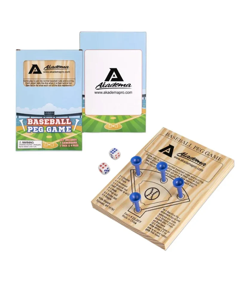 Baseball Wooden Travel Game