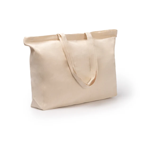 Borsa in 100% Cotone 230 g/m² – Soffietti, Chiusura a Zip, Tasca Interna e Manici 70 cm Borsa in 100% Cotone 230 g/m² – Soffietti, Chiusura a Zip, Tasca Interna e Manici 70 cm