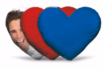 Cuscino personalizzato a cuore - immagine 3