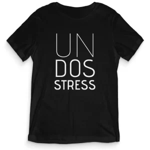 TeesBlitz tee163 –  T-Shirt Divertente – Un Dos Stress
