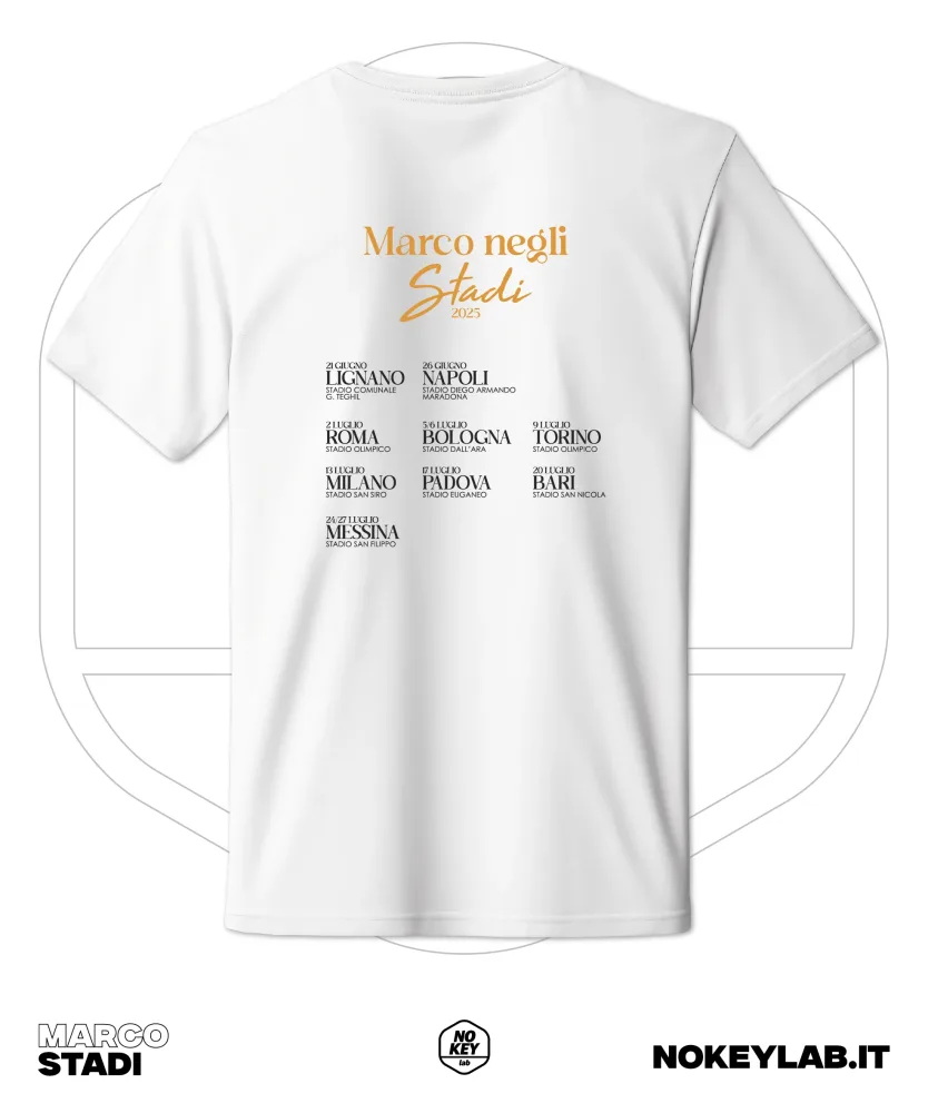 Maglia Tour Marco Mengoni | T-Shirt Fan Stile Pop Italiano - immagine 2