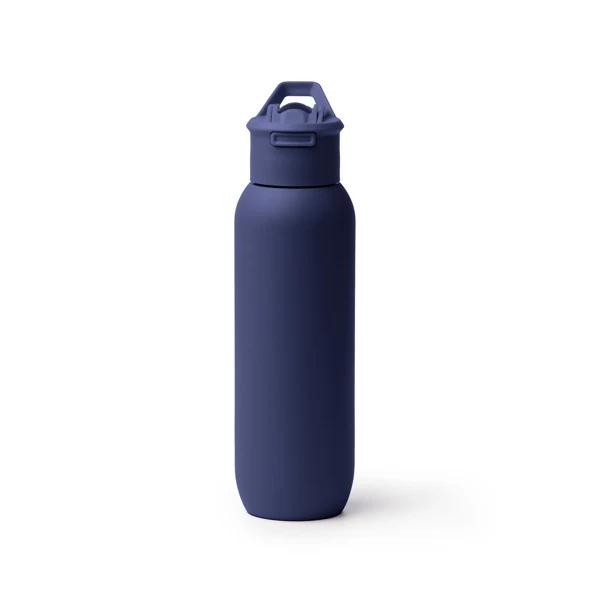 Borraccia Termica in Acciaio Inossidabile Riciclato 500ml – Cannuccia in Silicone One-Touch - immagine 3